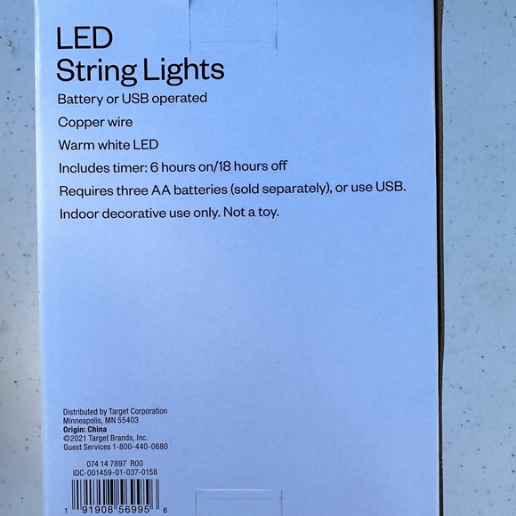 Room Essential LED String Lights - 6 Count - Picture 2 of 2